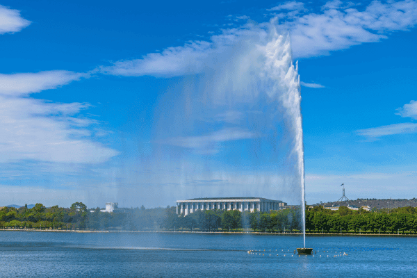 Stadtzentrum von Canberra