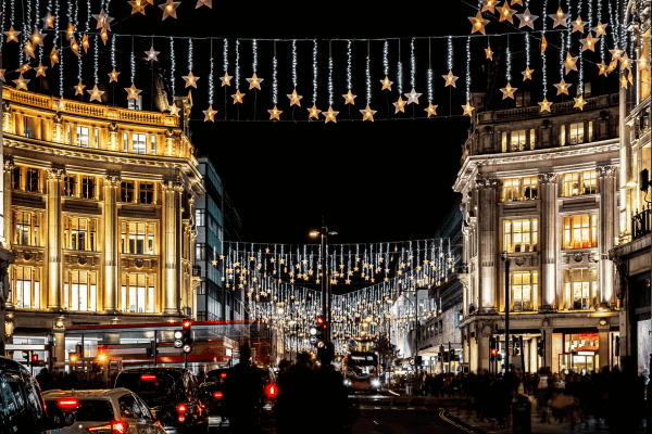 London: Christmas Lights Walking Tour
