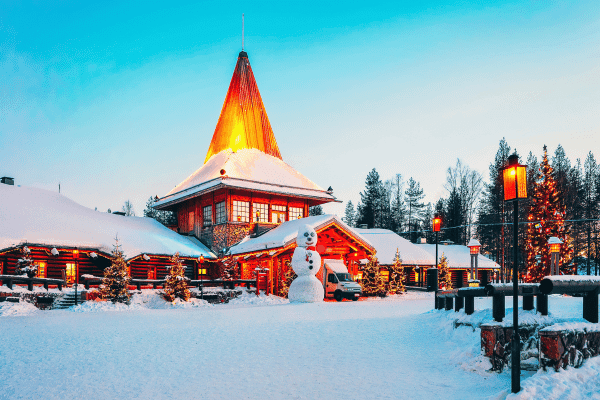Tour a piedi autoguidato del Villaggio di Babbo Natale a Rovaniemi
