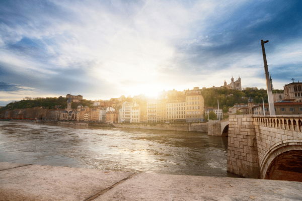 The Rhône River at Pont Gallieni