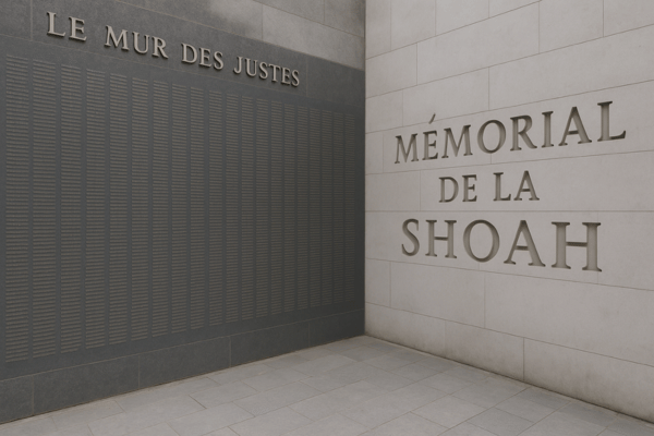 The Wall Of The Righteous & Mémorial De La Shoah