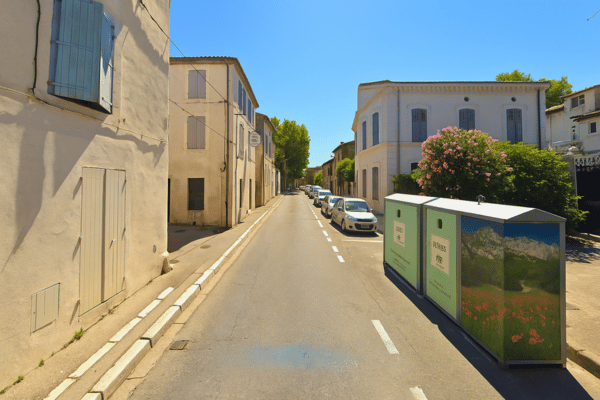 Pinturas de Van Gogh instaladas a lo largo de la carretera en Saint-Rémy-de-Provence