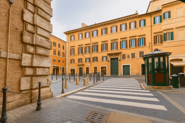 Überqueren Sie die Straße  