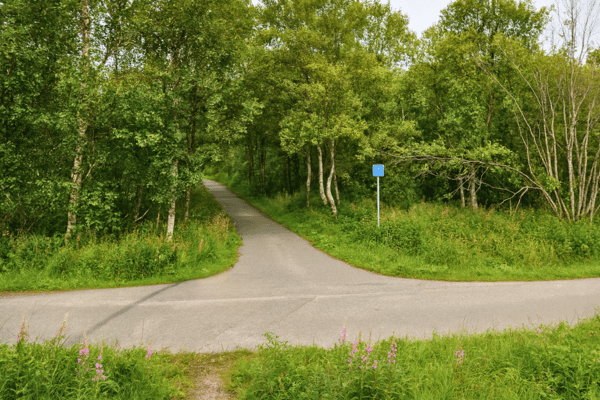 Topfen Sie den Trail ein