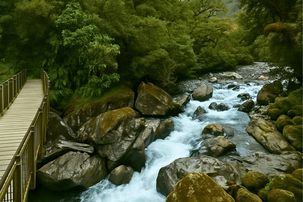 Le pont d’observation du gouffre
