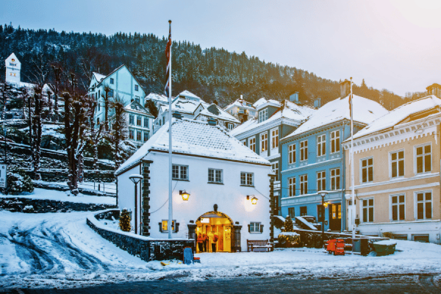 Bergen Culture & History Self Guided Walking Tour