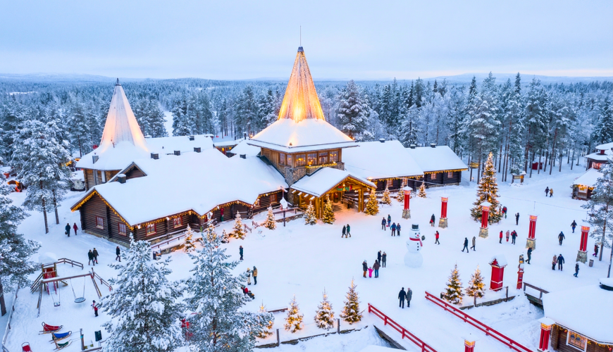 Santa Claus Village During Christmas