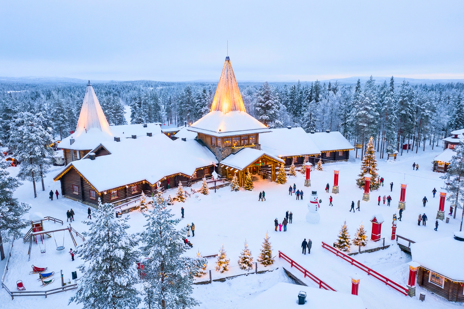 Santa Claus Village During Christmas