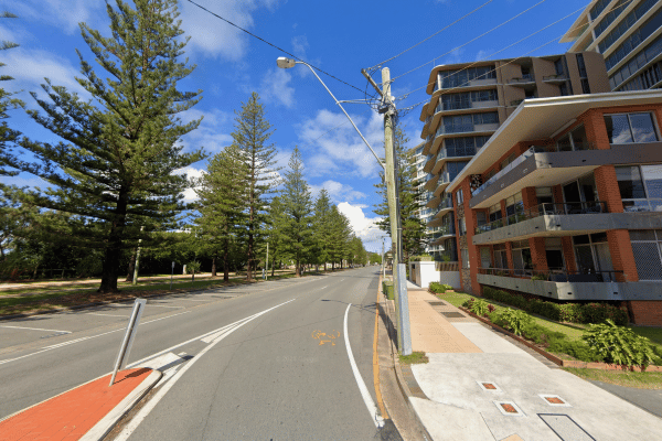 Direction of Burleigh Heads Beach 